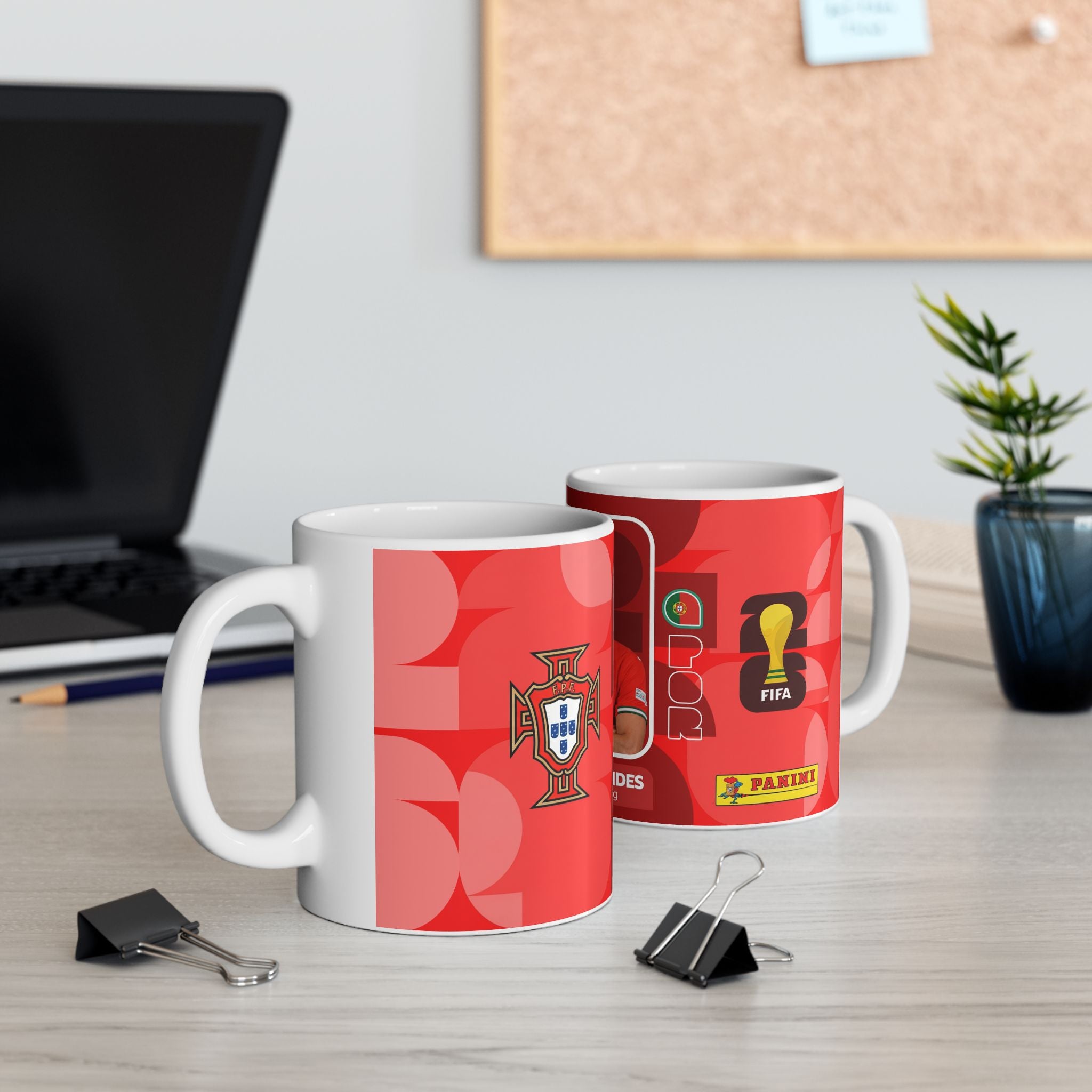 Portugal Bruno Fernandes Soccer Player Ceramic Mug – Coffee Cup(11oz/15oz), World Cup 2026 Mugs