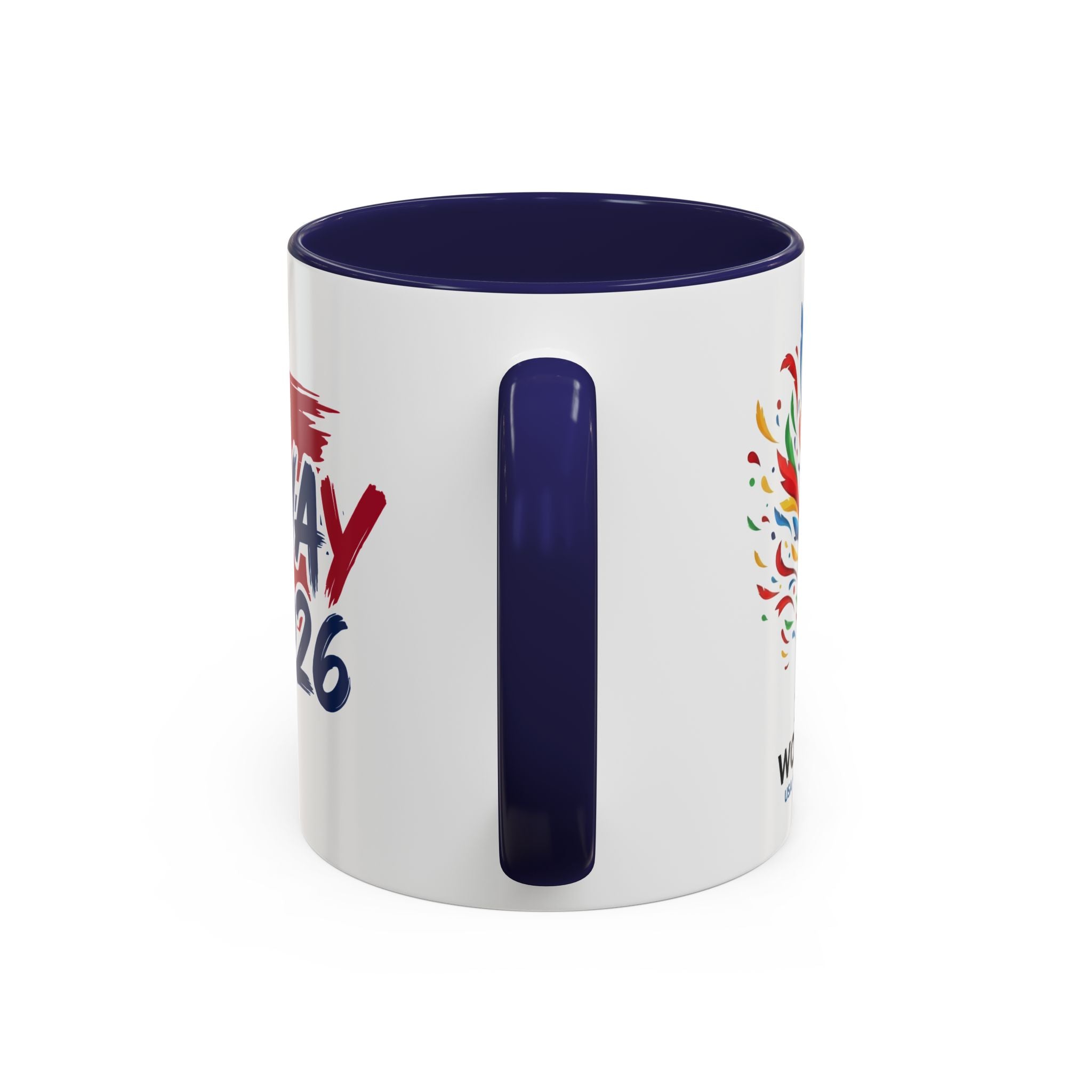 Norway 2026 Soccer Flag Accent Coffee Mug | 11oz 15oz, World Cup 2026, Gift for Dad