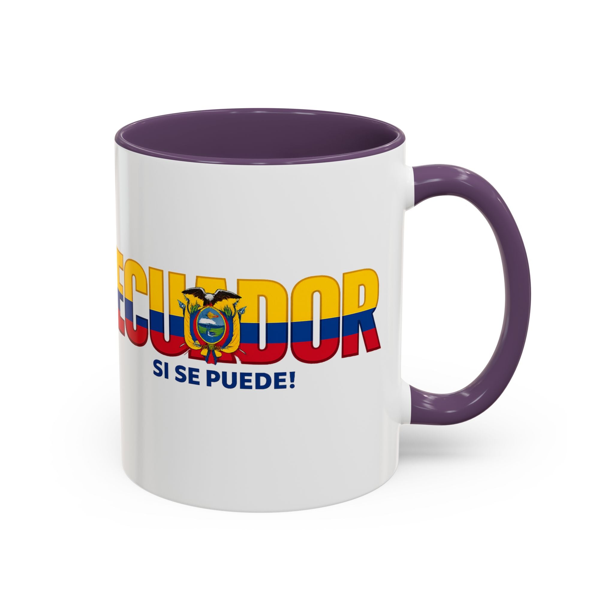 Ecuador Flag Text mug | Accent Coffee Mug (11/15oz), World Cup 2026, Gift for Dad, Father Day