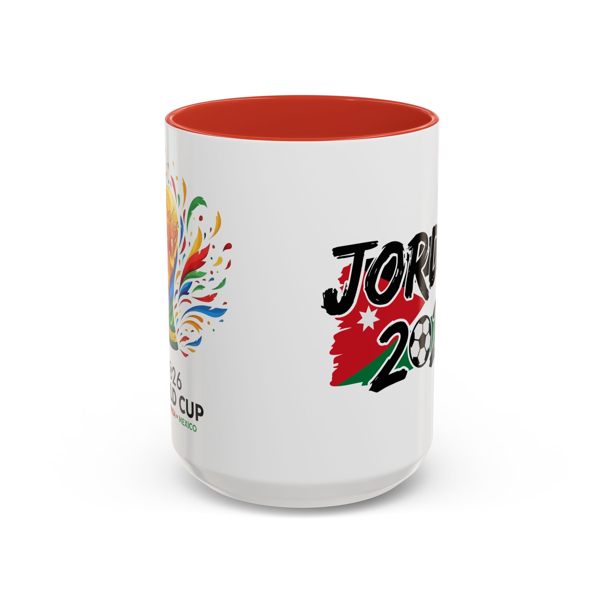 Jordan 2026 Soccer Logo Mug | Accent Coffee Mug 11oz 15oz, World Cup 2026, Gift for Dad