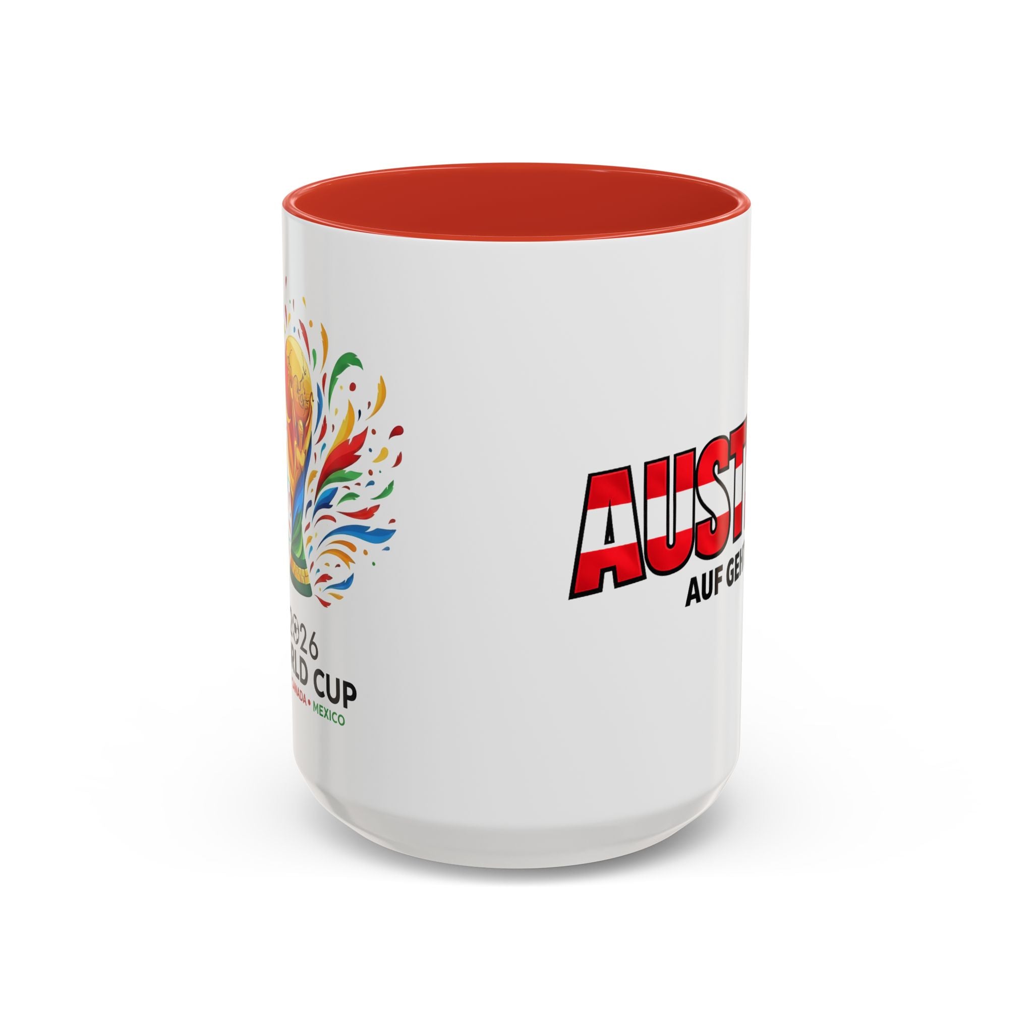 Austria Flag Text mug | Accent Coffee Mug (11/15oz)