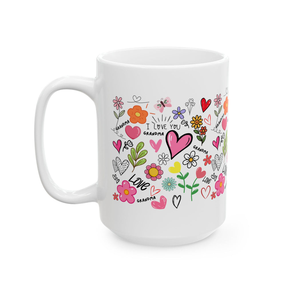 Mother's Day coffee mug, gift for mom, floral happy mothers day cup