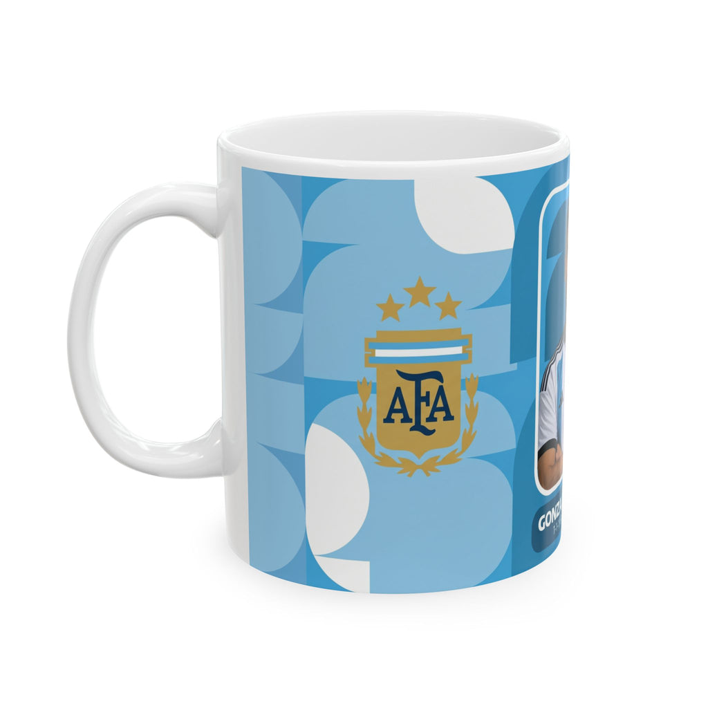 Argentina Soccer Player Gonzalo Montiel Mug, Ceramic Coffee Cup (11oz & 15oz), World Cup 2026 Mugs