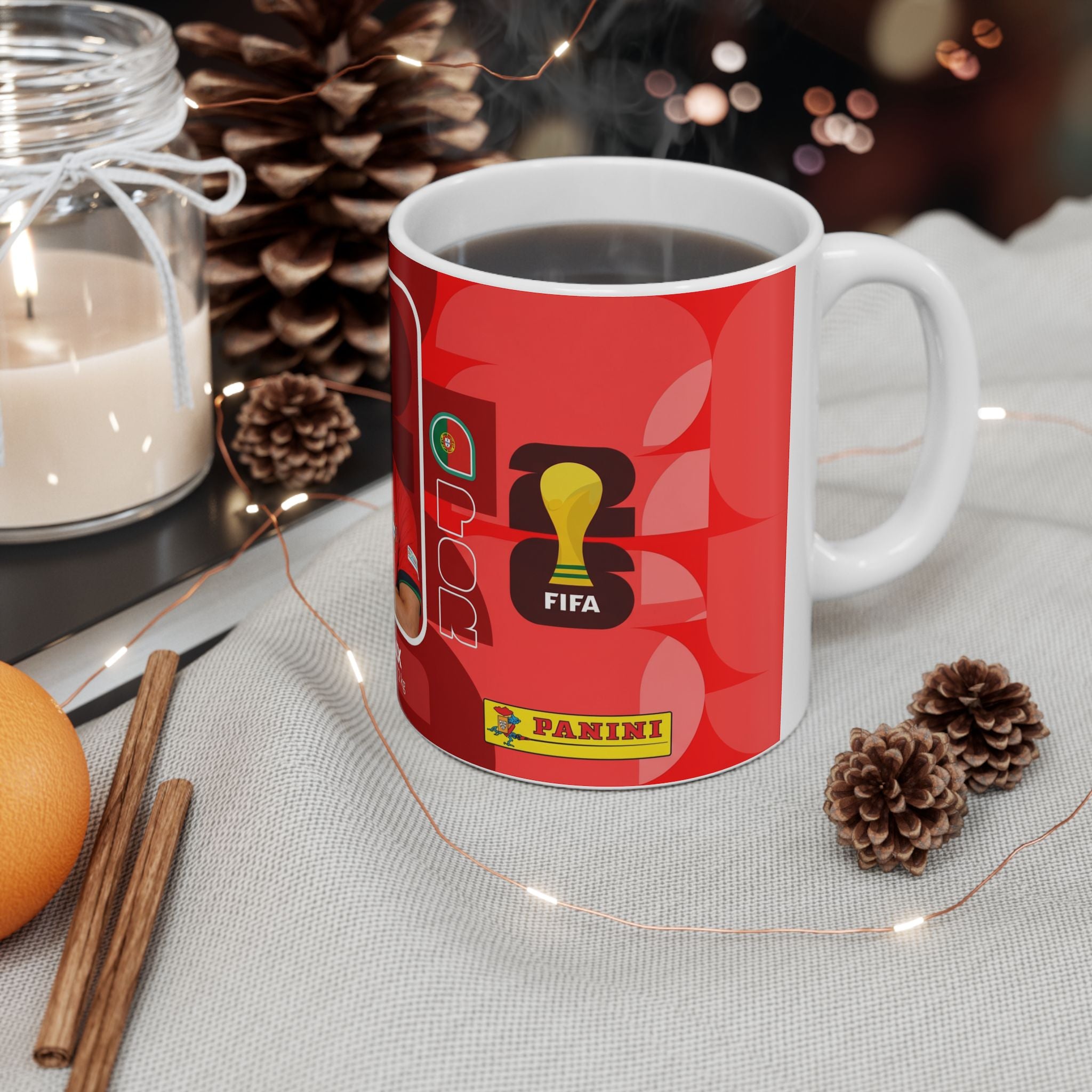 Portugal Soccer Player João Félix Mug — Ceramic Coffee Cup (11oz, 15oz), World Cup 2026 Mugs