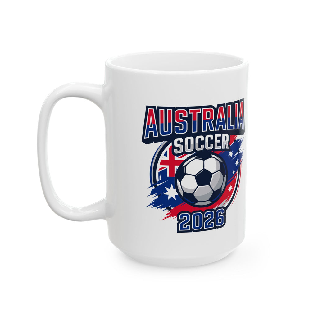 Australia soccer mug, World Cup 2026 ceramic coffee cup, 11oz or 15oz sizes