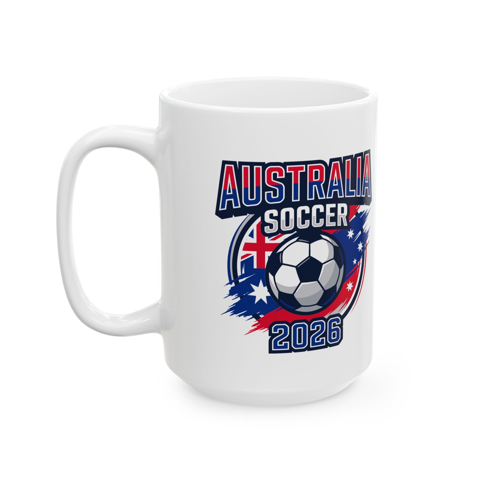 Australia soccer mug, World Cup 2026 ceramic coffee cup, 11oz or 15oz sizes