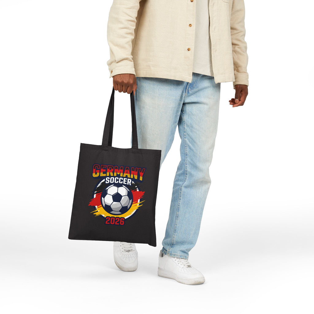Germany Soccer 2026 Tote Bag, World Cup Flag Soccer Ball Design, Mother's Day Gift