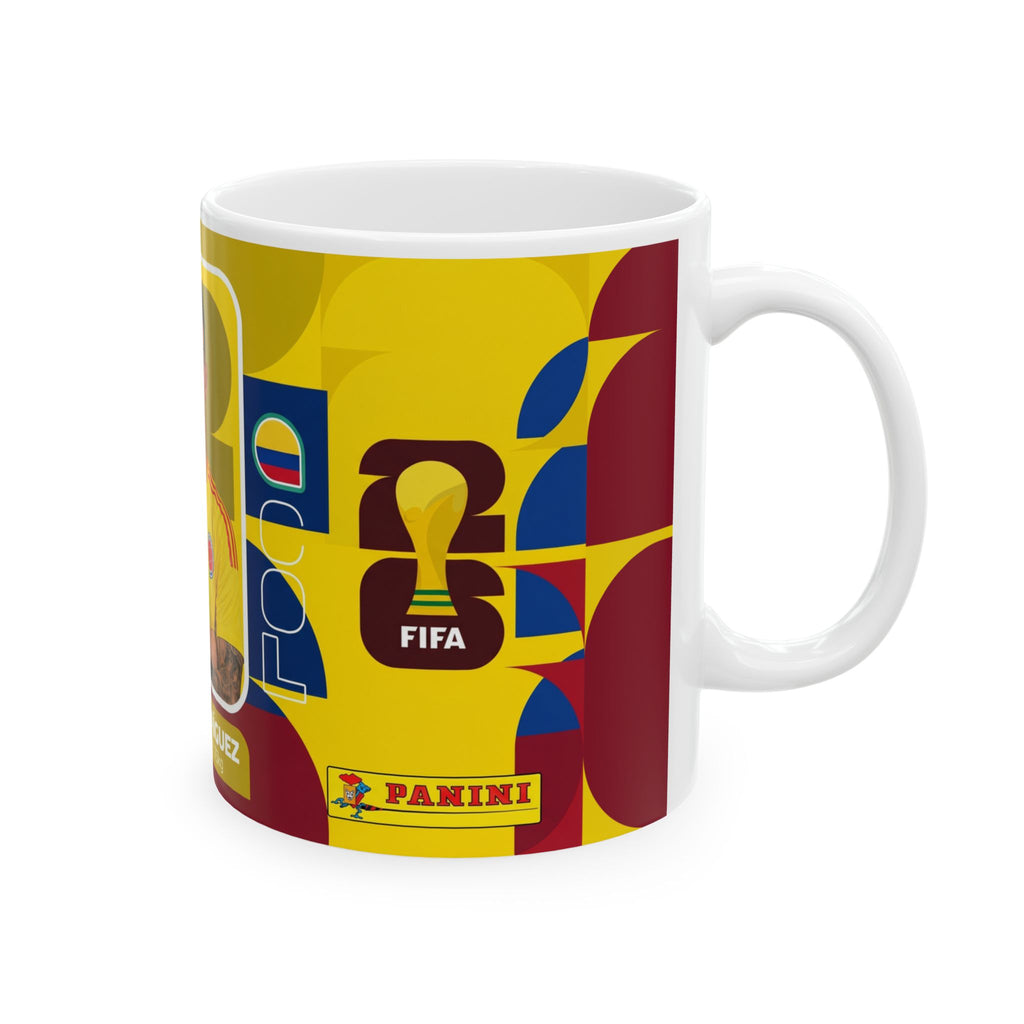 Colombia Soccer Player James Rodríguez Mug — Ceramic Coffee Cup (11oz/15oz), World Cup 2026 Mugs