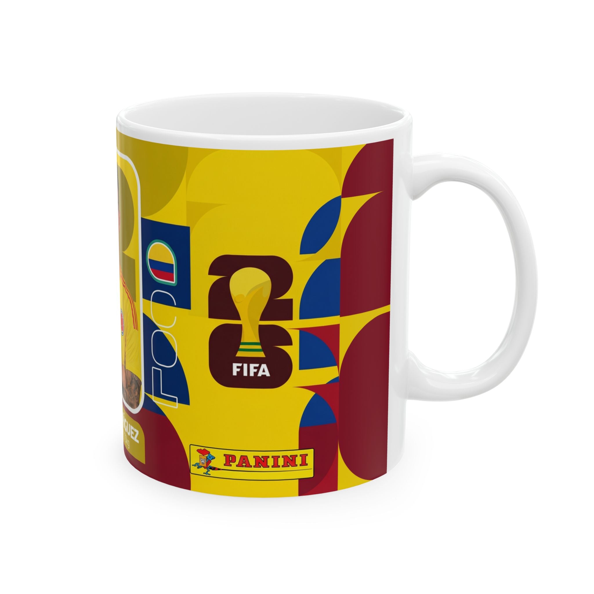 Colombia Soccer Player James Rodríguez Mug — Ceramic Coffee Cup (11oz/15oz), World Cup 2026 Mugs