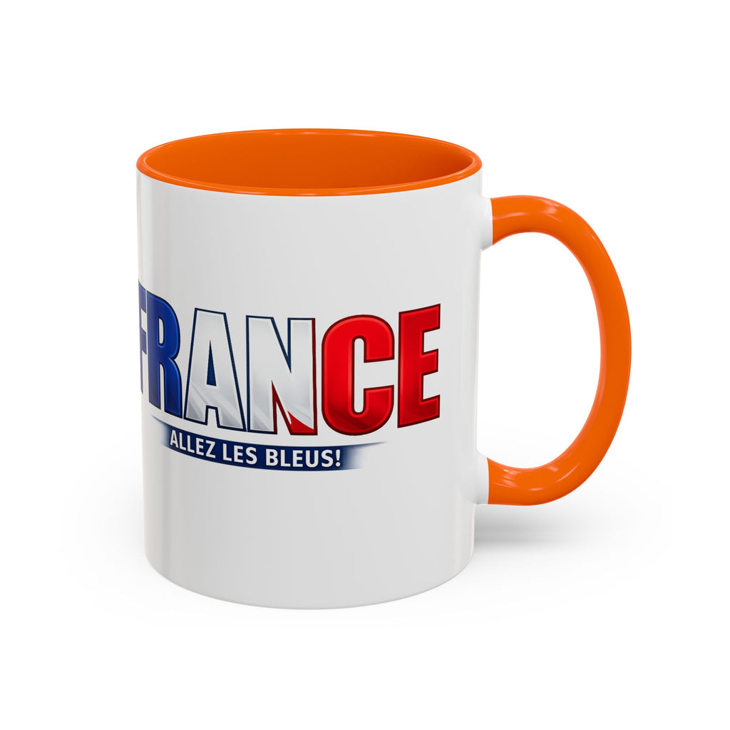 France Tricolor Logo Coffee Mug | Accent Coffee Mug 11oz 15oz, Worl Cup 2026, Gift for mom and dad