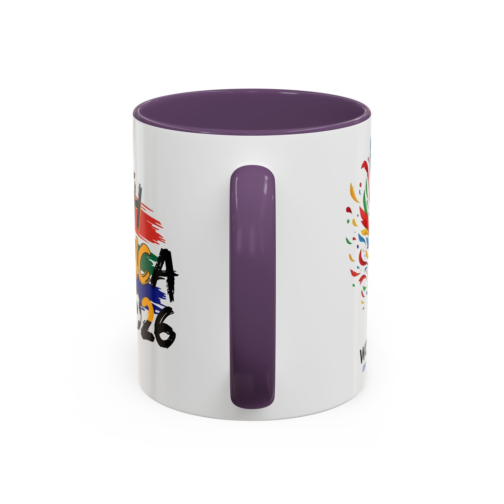 South Africa 2026 Soccer Flag Accent Coffee Mug | 11oz 15oz, Soccer World Cup 2026, Gift for Dad