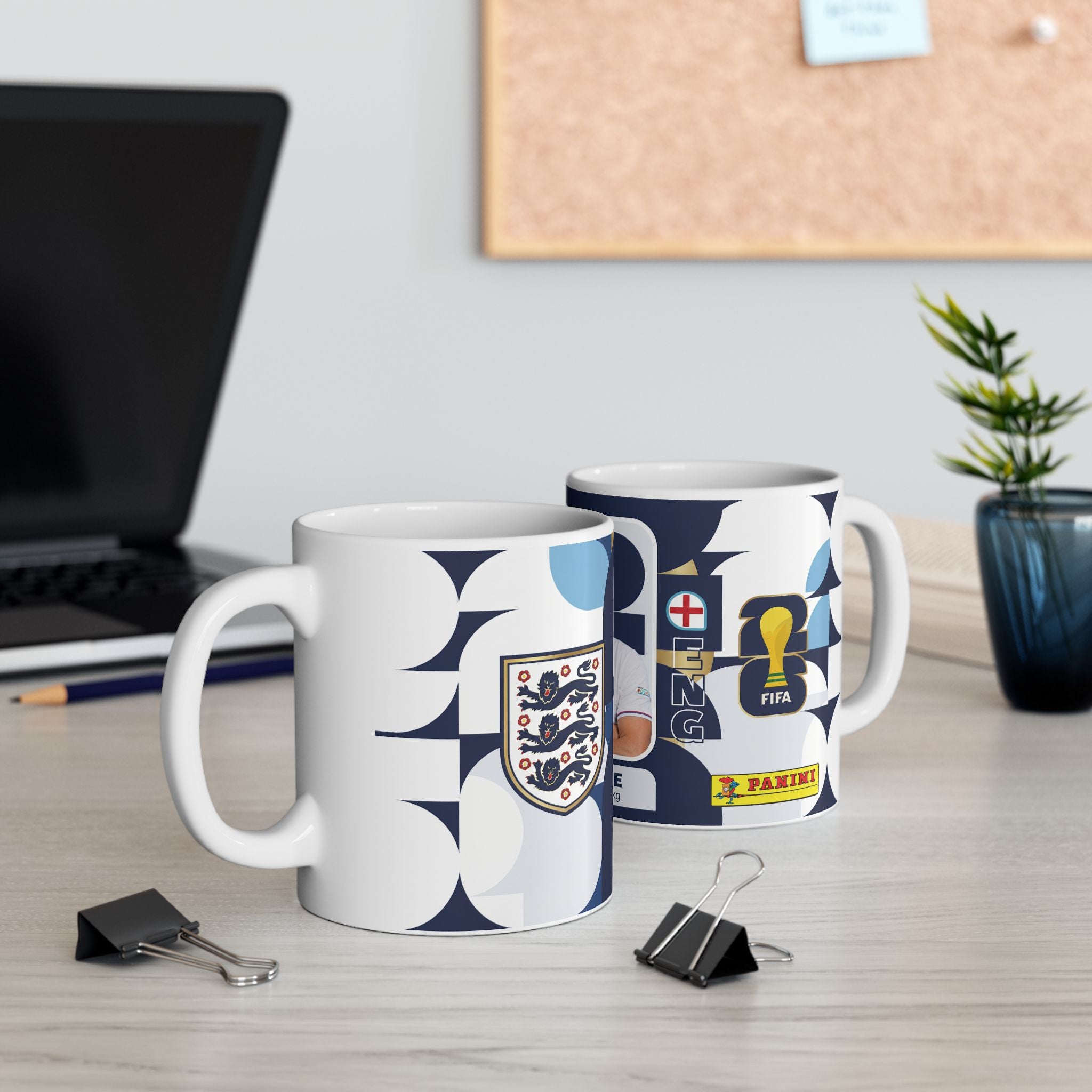 Harry Kayne England Soccer Ceramic Cup — England Football Team Collectible (11oz, 15oz), World Cup 2026 Mugs