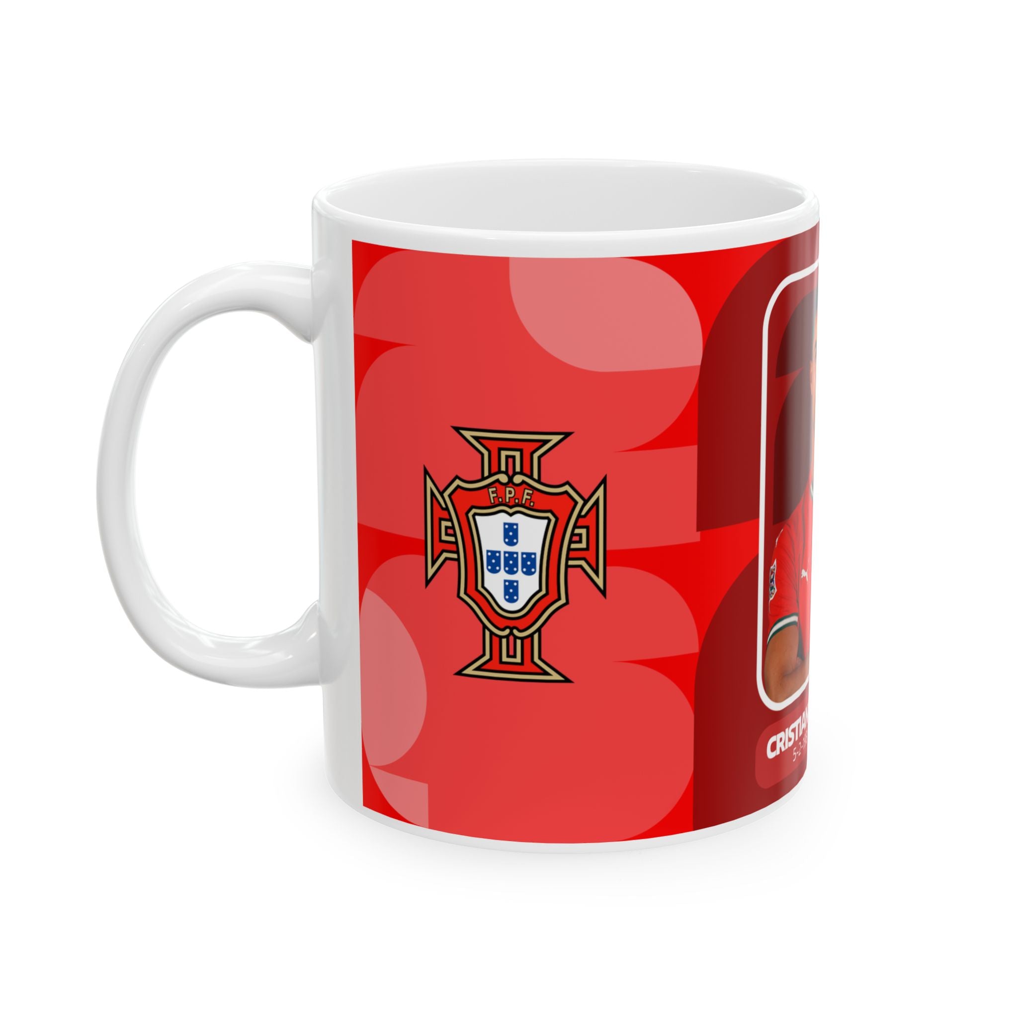 Cristiano Ronaldo Portugal Soccer Mug — Ceramic Coffee Cup (11oz/15oz), World Cup 2026 Mugs