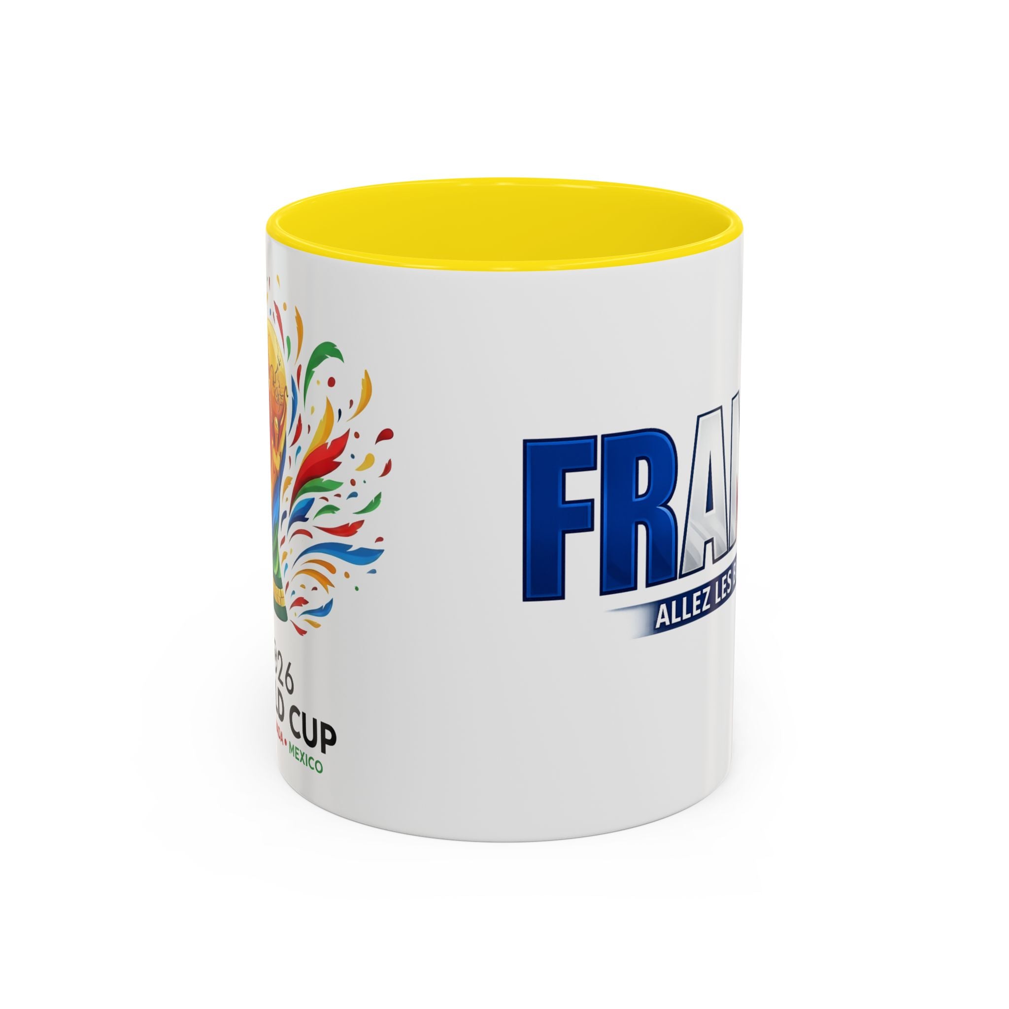 France Tricolor Logo Coffee Mug | Accent Coffee Mug 11oz 15oz, Worl Cup 2026, Gift for mom and dad