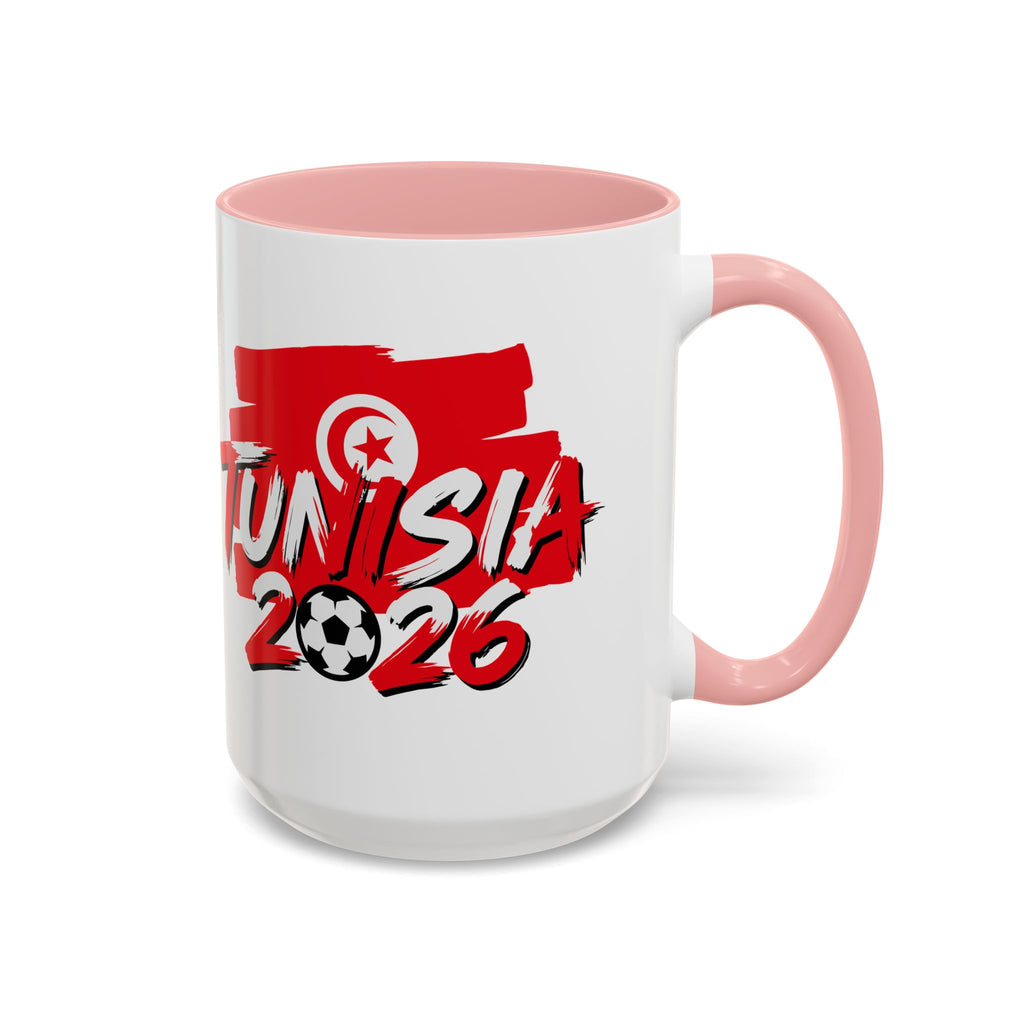 Tunisia 2026 Soccer Logo Mug | World Cup Fan Coffee Mug, Soccer World Cup 2026, Gift for Dad