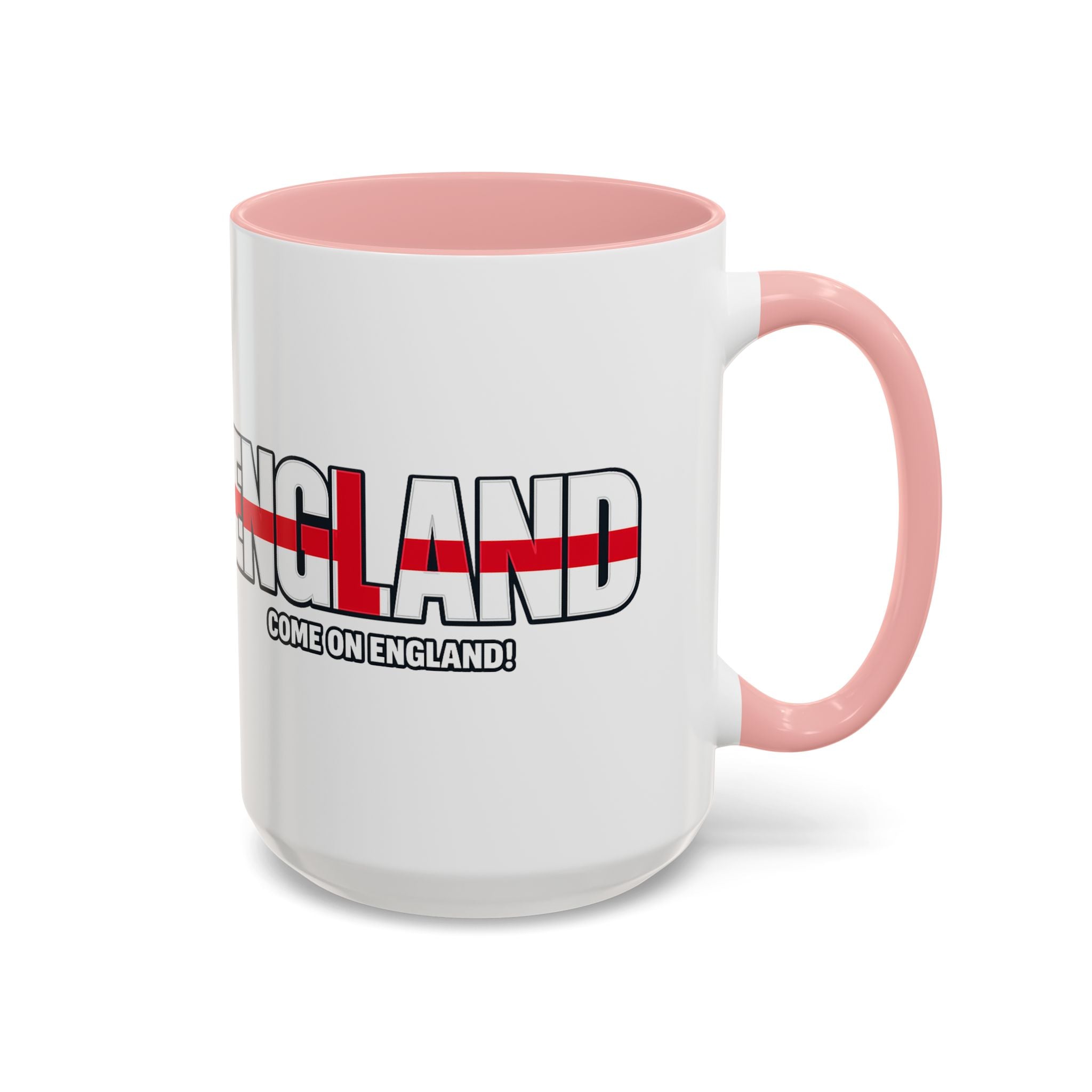 England Flag Typography Accent Coffee Mug | Come On England, World Cup 2026, Gift for Dad