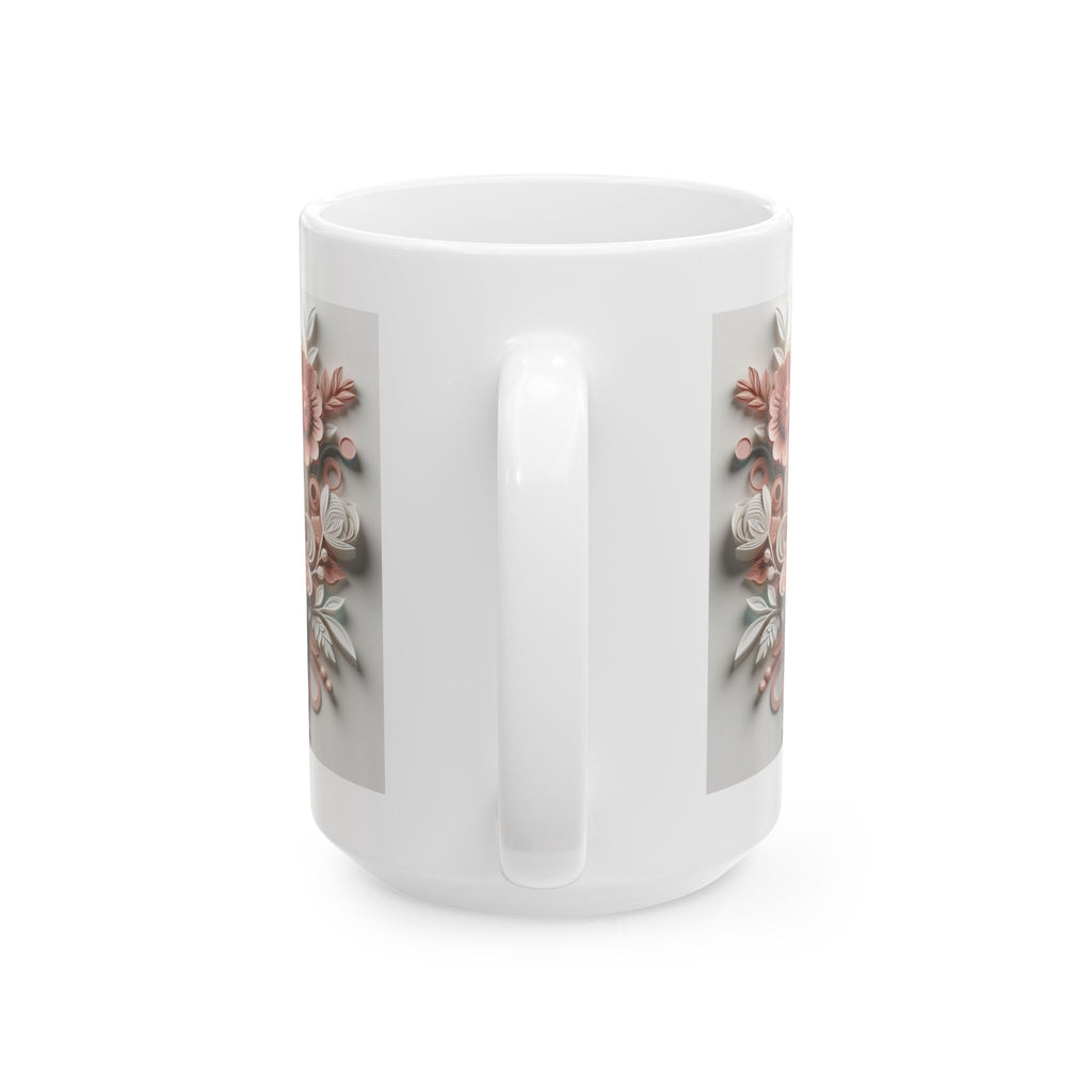 Vintage Angel Illustration Mug | Floral Cherub Ceramic Mug, Mother's Day Sale