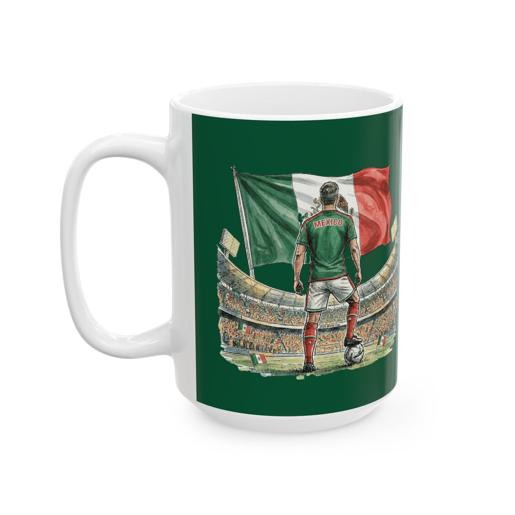 Mexico World Cup 2026 Soccer Mug, Ceramic Cup, Mexico Flag, Gift For Soccer Fan