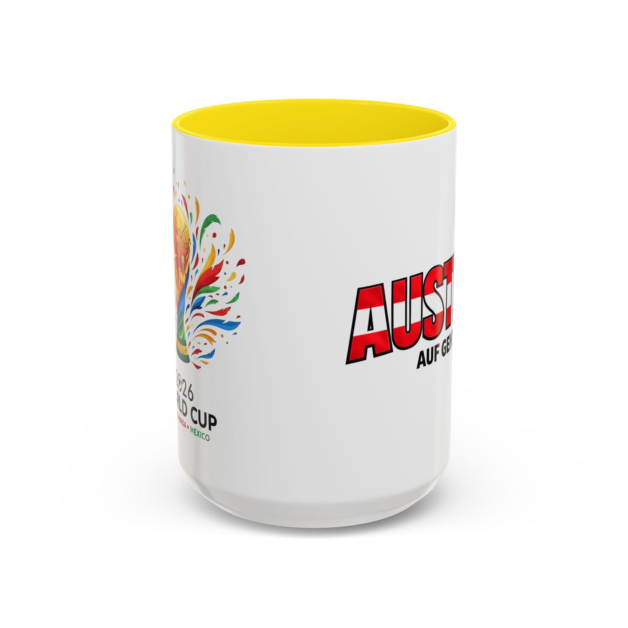 Austria Flag Text mug | Accent Coffee Mug (11/15oz)