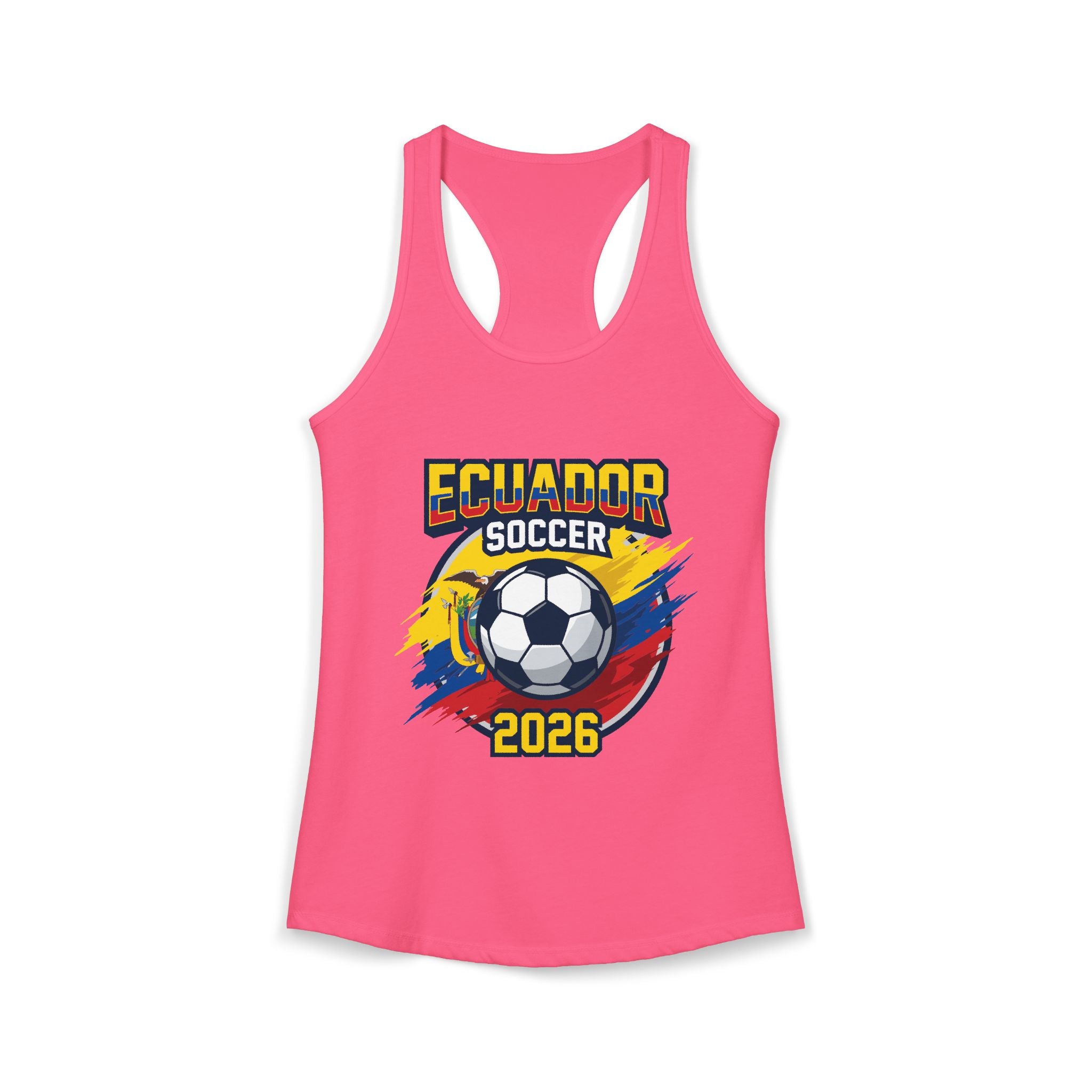Ecuador World Cup 2026 Women's Tank Top — Mother's Day Soccer Fan Racerback
