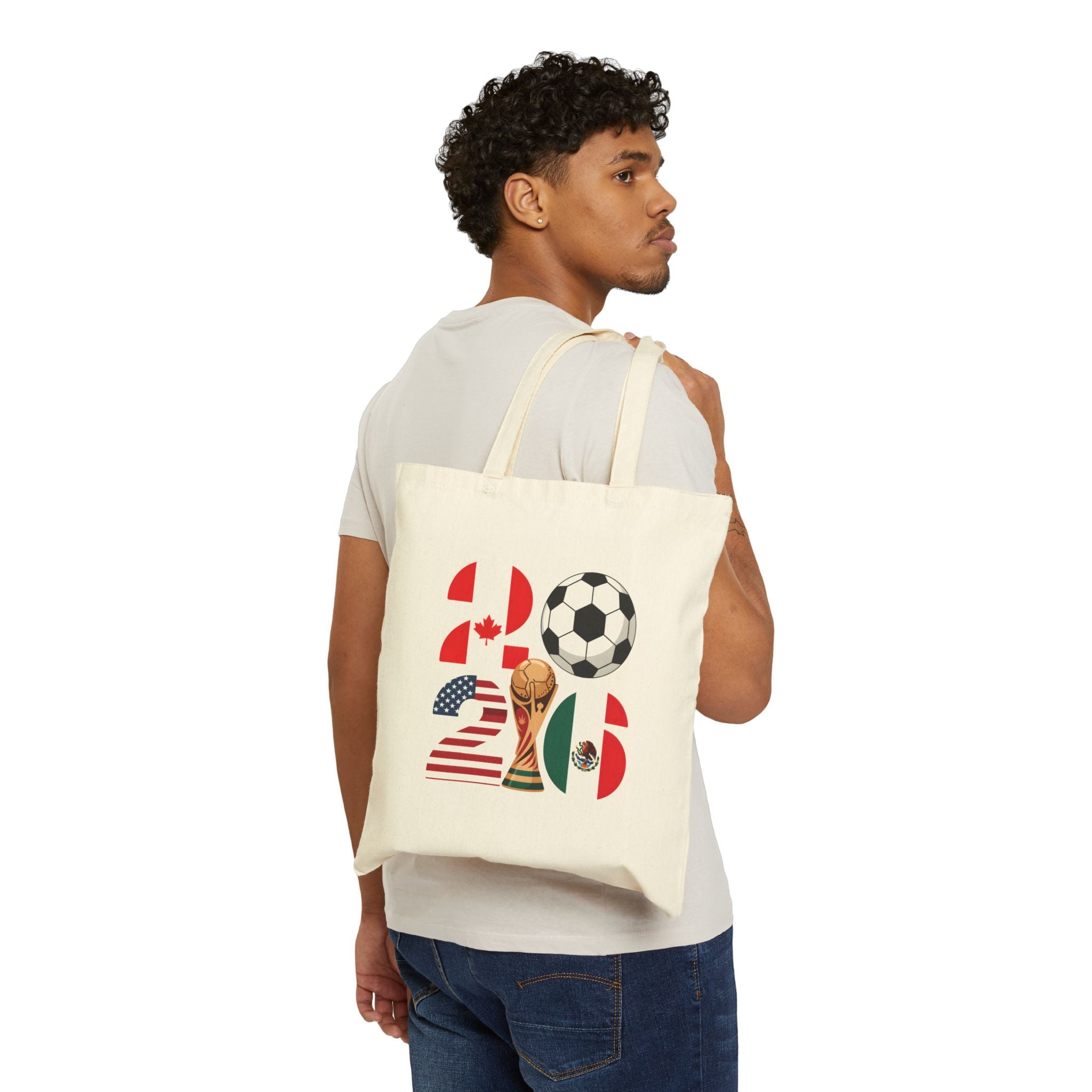 Argentina Soccer 2026 Tote Bag,  World Cup Football Design, Mother's Day Gift
