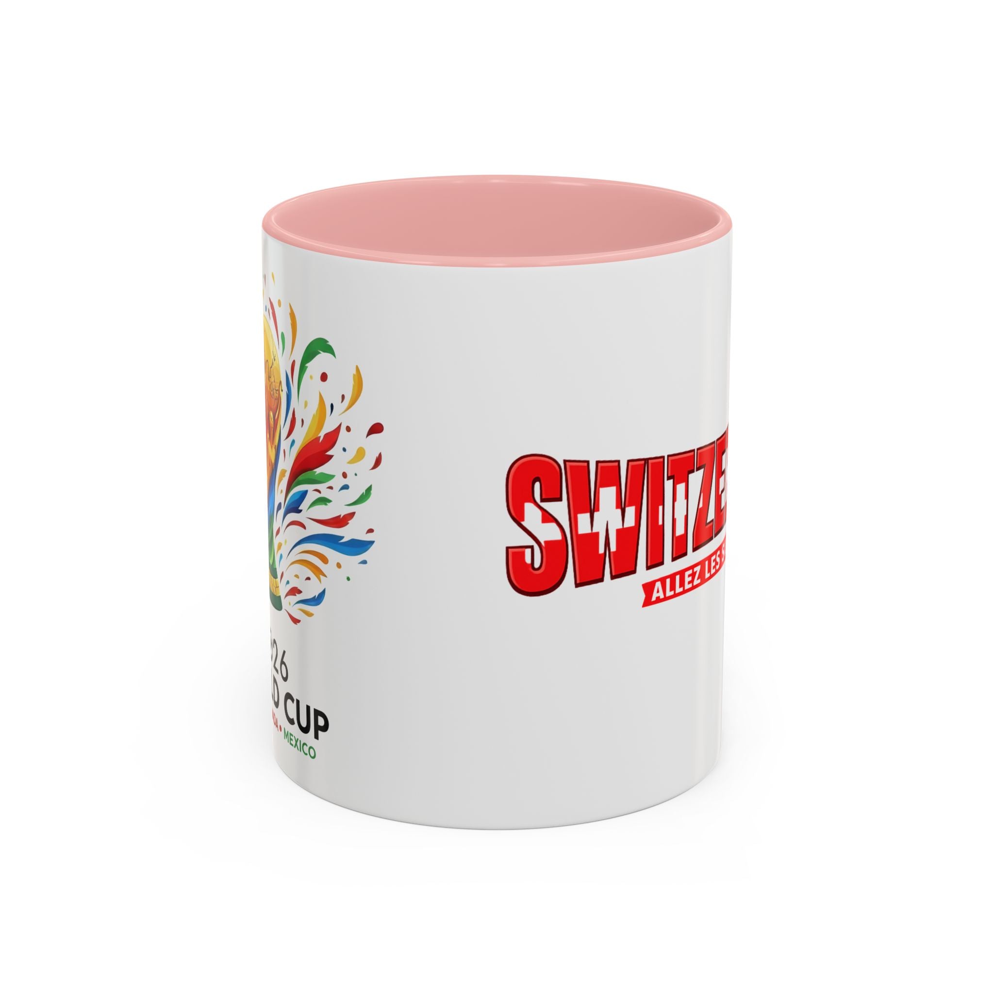 Switzerland Soccer Typography Mug | Accent Coffee Mug 11oz 15oz, Soccer World Cup 2026, Gift for Dad