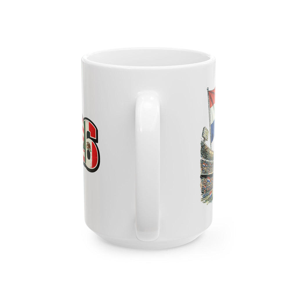 Croatia World Cup 2026 Mug, Soccer Ball, Ceramic Mug, Croatia Flag, Sports Fan Mug