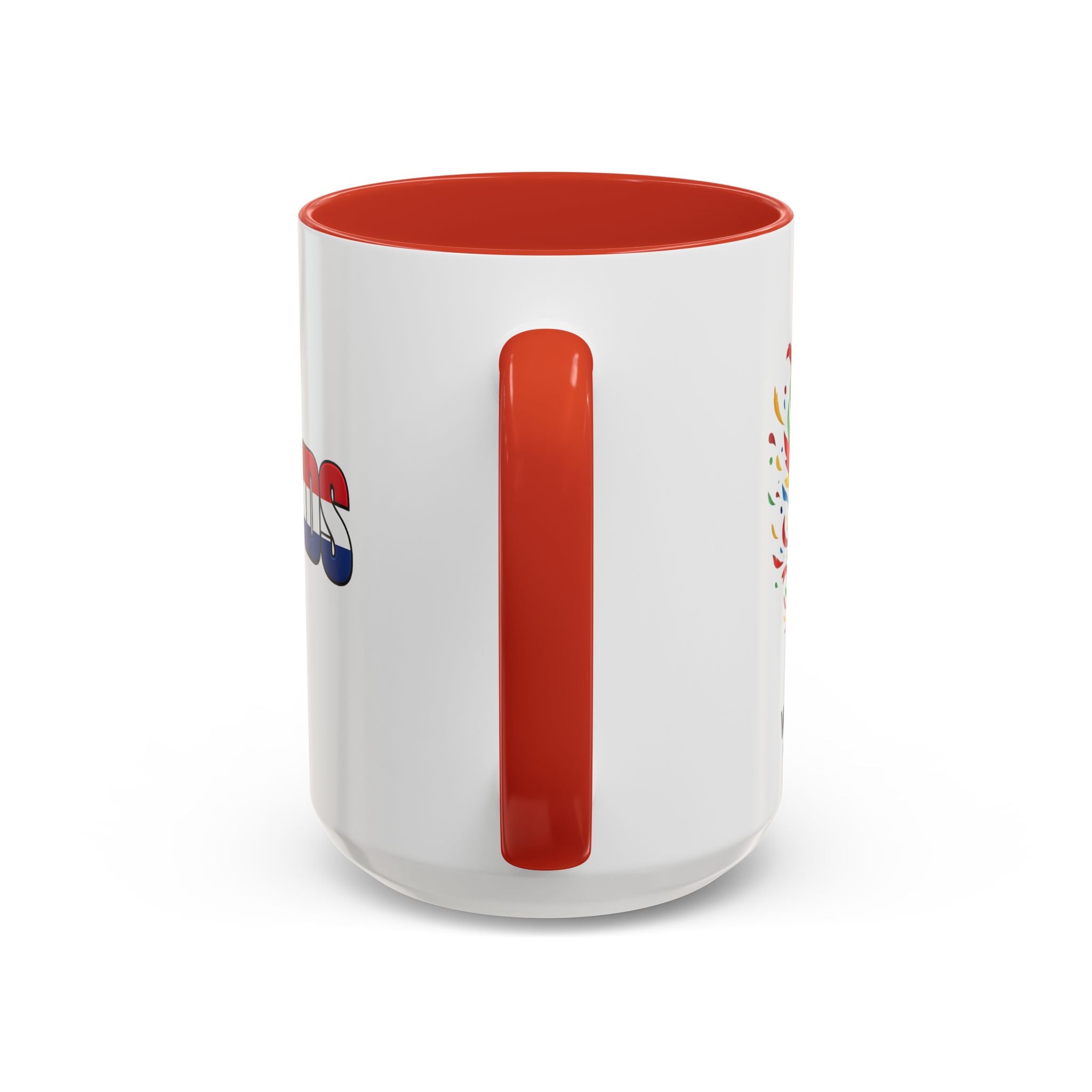 Netherlands Flag Text Coffee Mug | Accent 11oz 15oz, World Cup 2026, Gift for Dad
