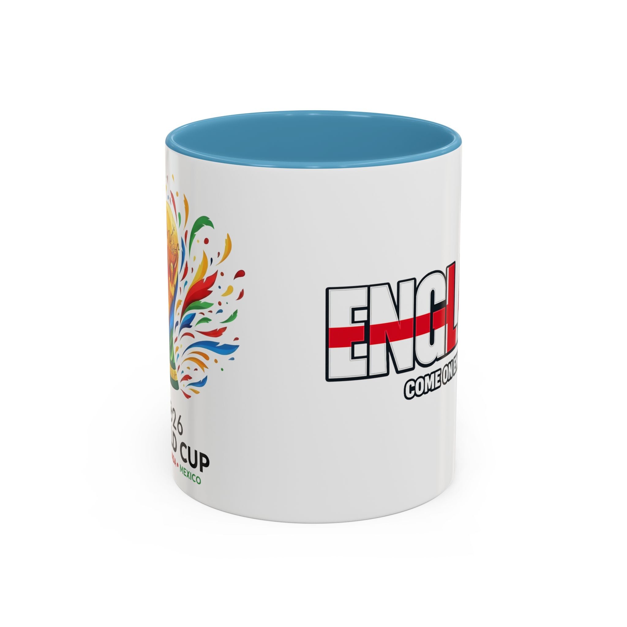 England Flag Typography Accent Coffee Mug | Come On England, World Cup 2026, Gift for Dad
