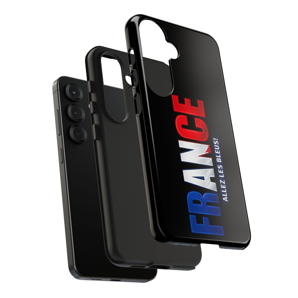 France tricolor vertical text Phone Case | Allez Les Bleus!, Cuctom Protective, Glossy Tough Cases, World Cup 2026