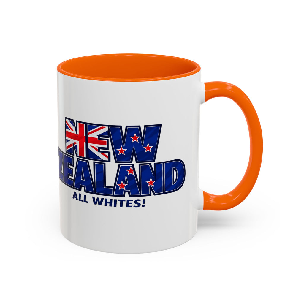 New Zealand All Whites Coffee Mug | Accent 11/15oz, World Cup 2026, Gift for Dad
