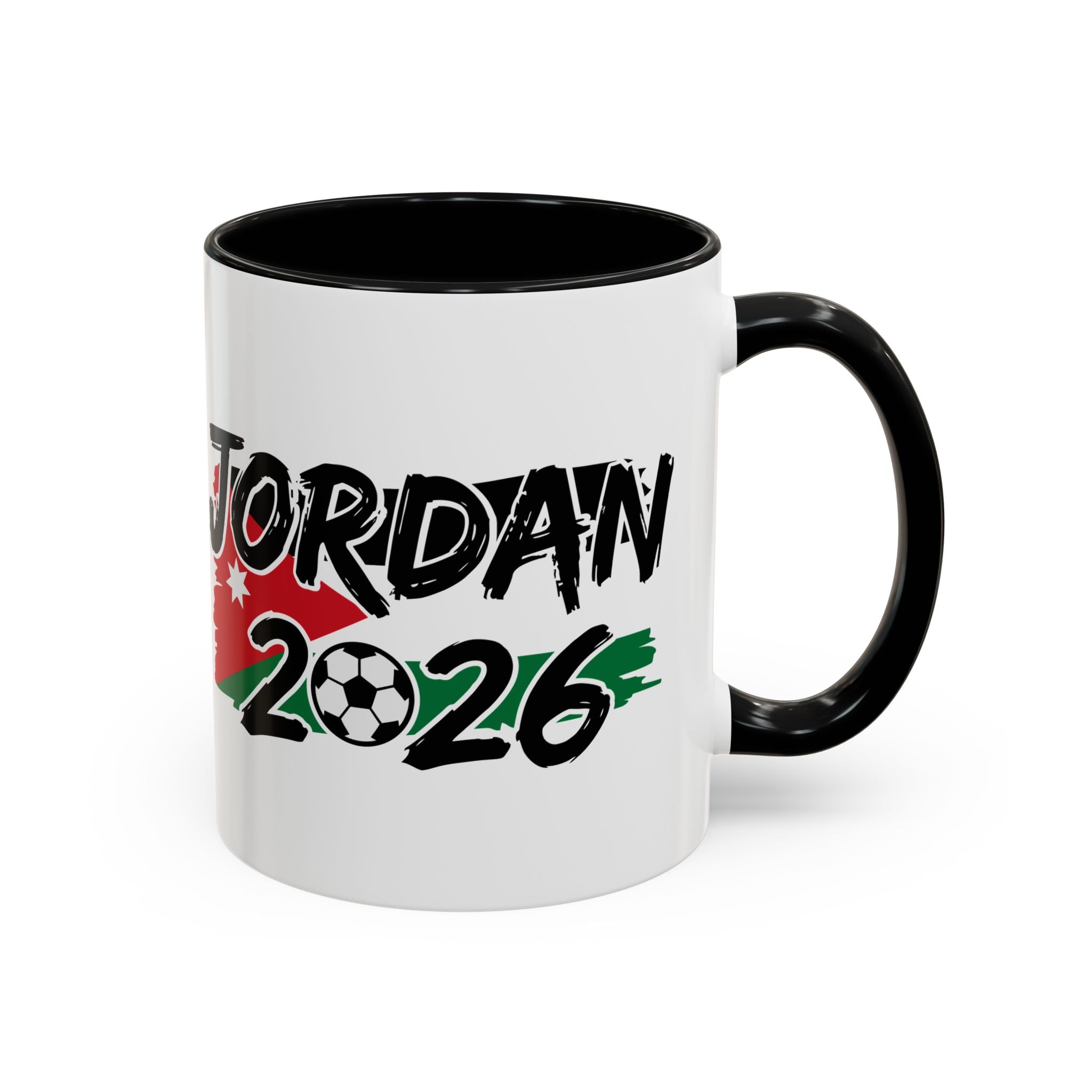 Jordan 2026 Soccer Logo Mug | Accent Coffee Mug 11oz 15oz, World Cup 2026, Gift for Dad