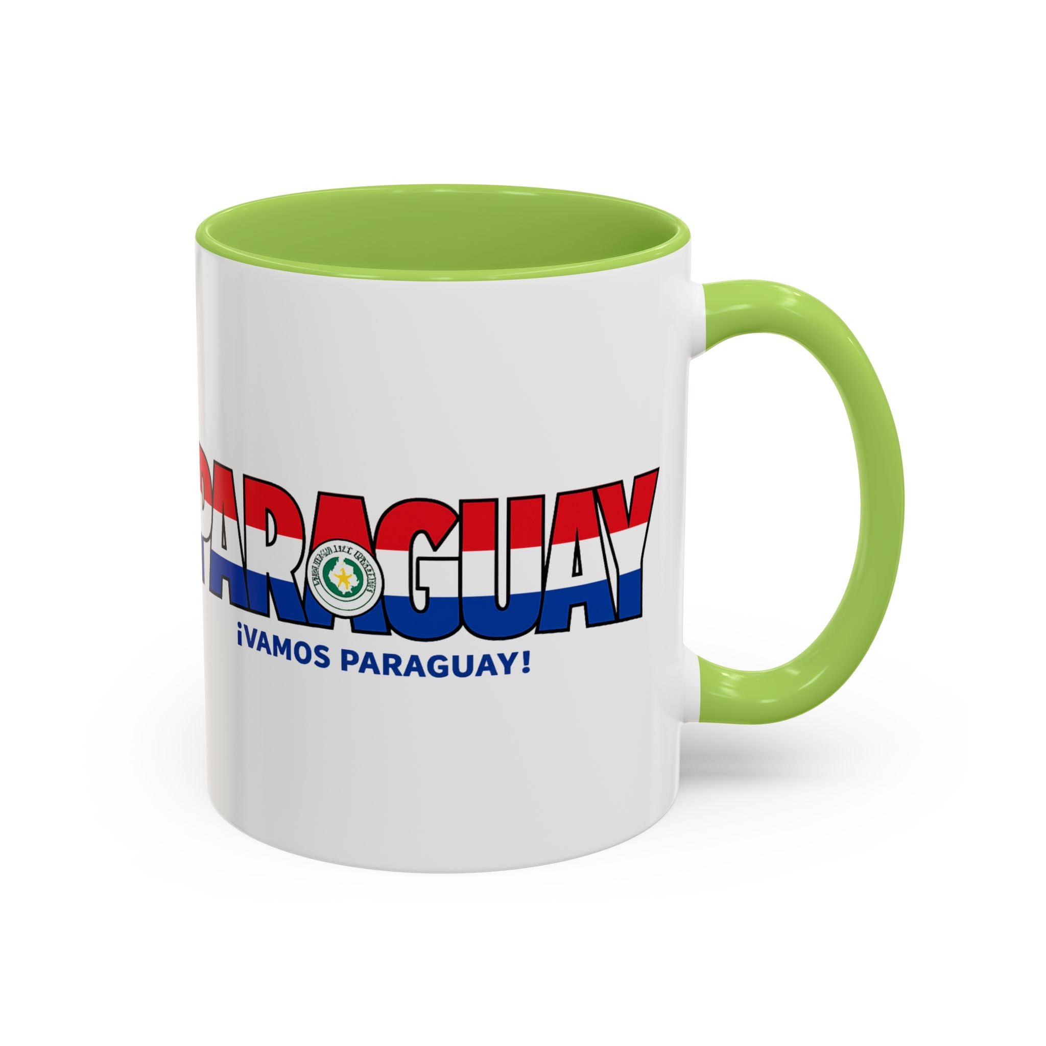 Paraguay Vamos Paraguay Mug | Accent Coffee Mug 11oz or 15oz, Soccer World Cup 2026, Gifts for Dad