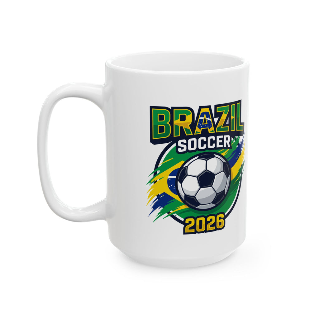 Brazil Soccer National Team, Ceramic Coffee Mug, 11oz or 15oz sizes, World Cup 2026 Mugs