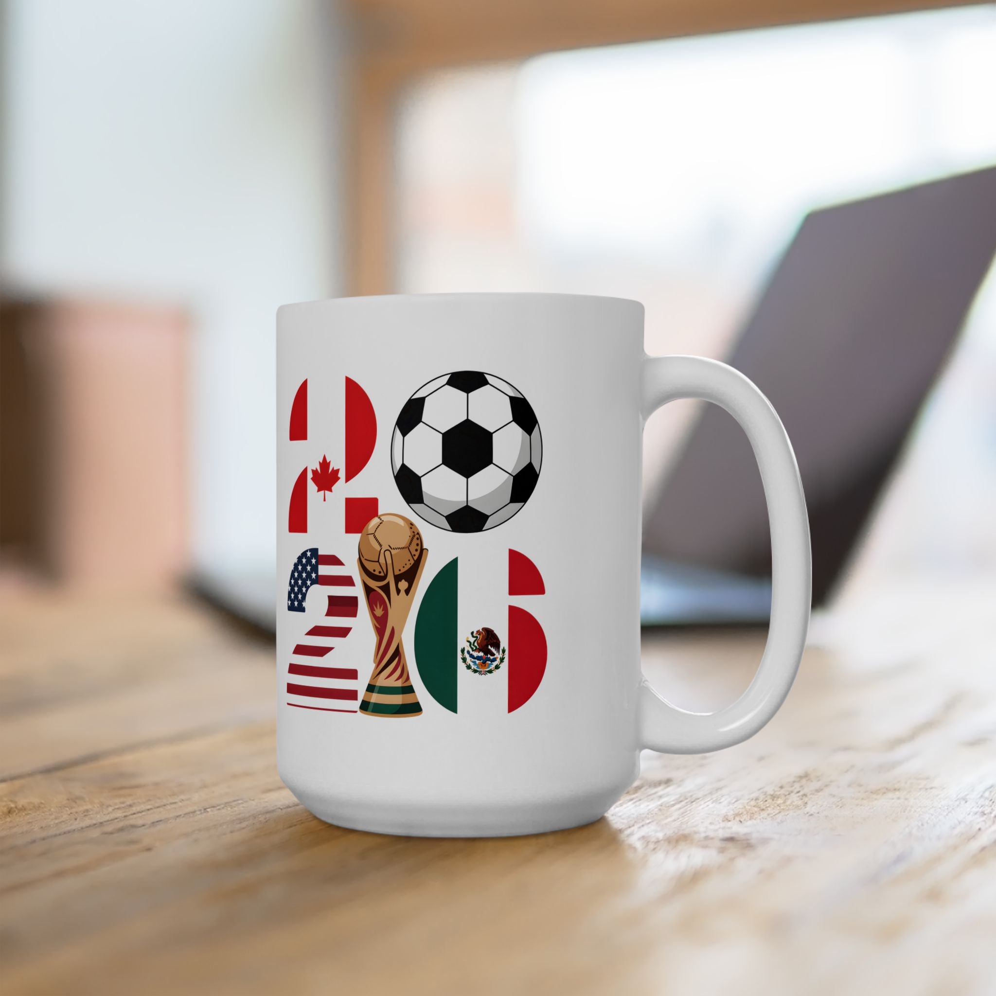 Argentina soccer mug, World Cup 2026 fan coffee cup, ceramic, 11oz and 15oz
