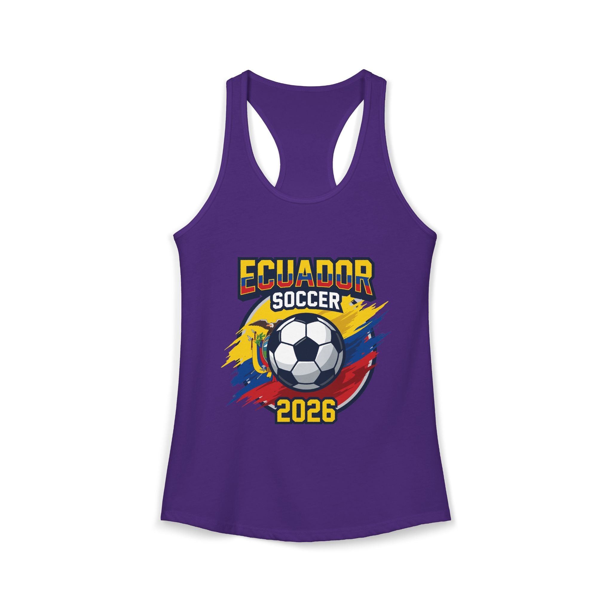 Ecuador World Cup 2026 Women's Tank Top — Mother's Day Soccer Fan Racerback