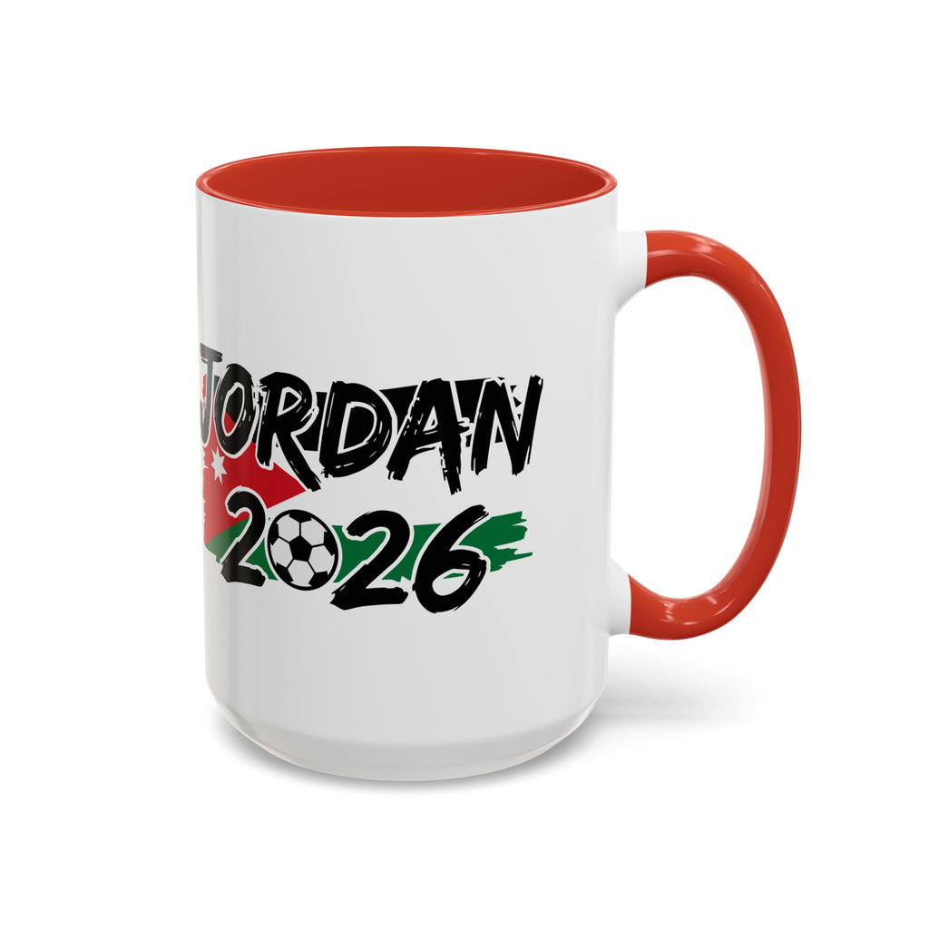 Jordan 2026 Soccer Logo Mug | Accent Coffee Mug 11oz 15oz, World Cup 2026, Gift for Dad