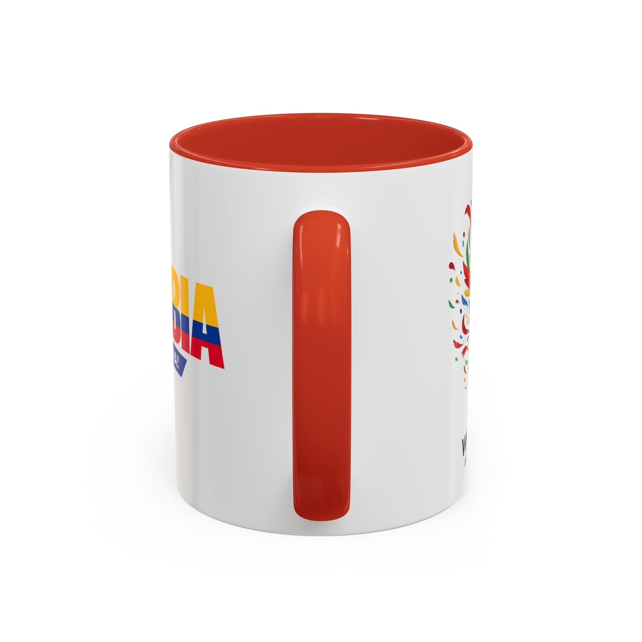 Colombia Vamos Colombia! Accent Coffee Mug | 11oz 15oz ceramic World Cup 2026, Soccer Gift