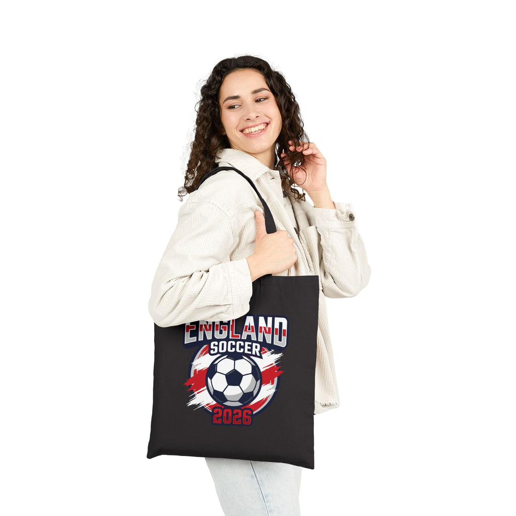 England Soccer 2026 Tote Bag, World Cup Football Canvas Tote, Mother's Day Gift
