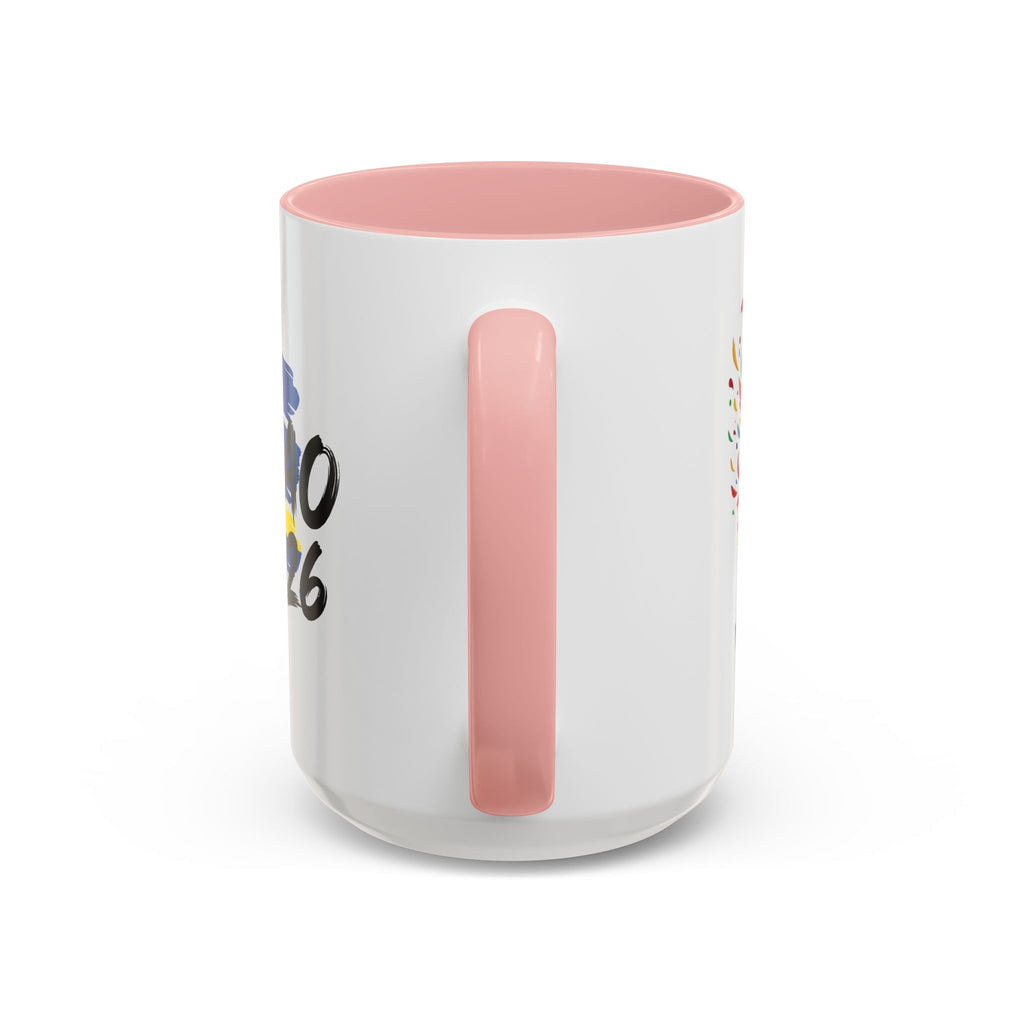 Curaçao 2026 Soccer Flag Accent Coffee Mug | 11oz 15oz,Soccer World Cup 2026, Gift For Dad