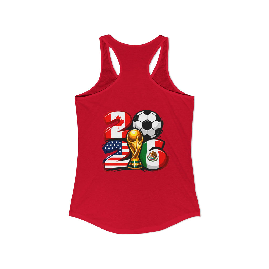 Ecuador World Cup 2026 Women's Tank Top — Mother's Day Soccer Fan Racerback