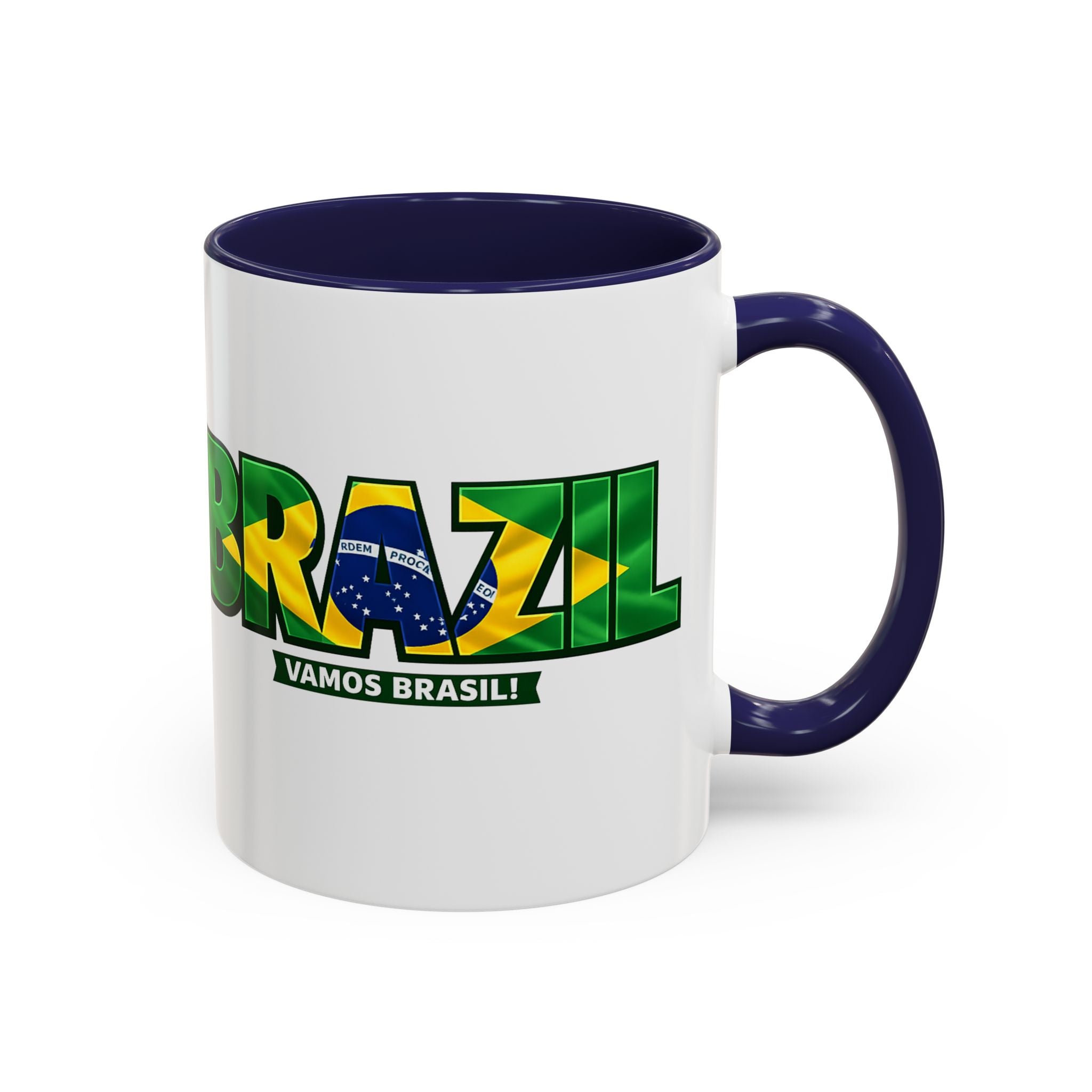 Brazil Vamos Brasil mug | Accent coffee mug, Brazil flag text design, Soccer World Cup 2026, Gifts for Dad