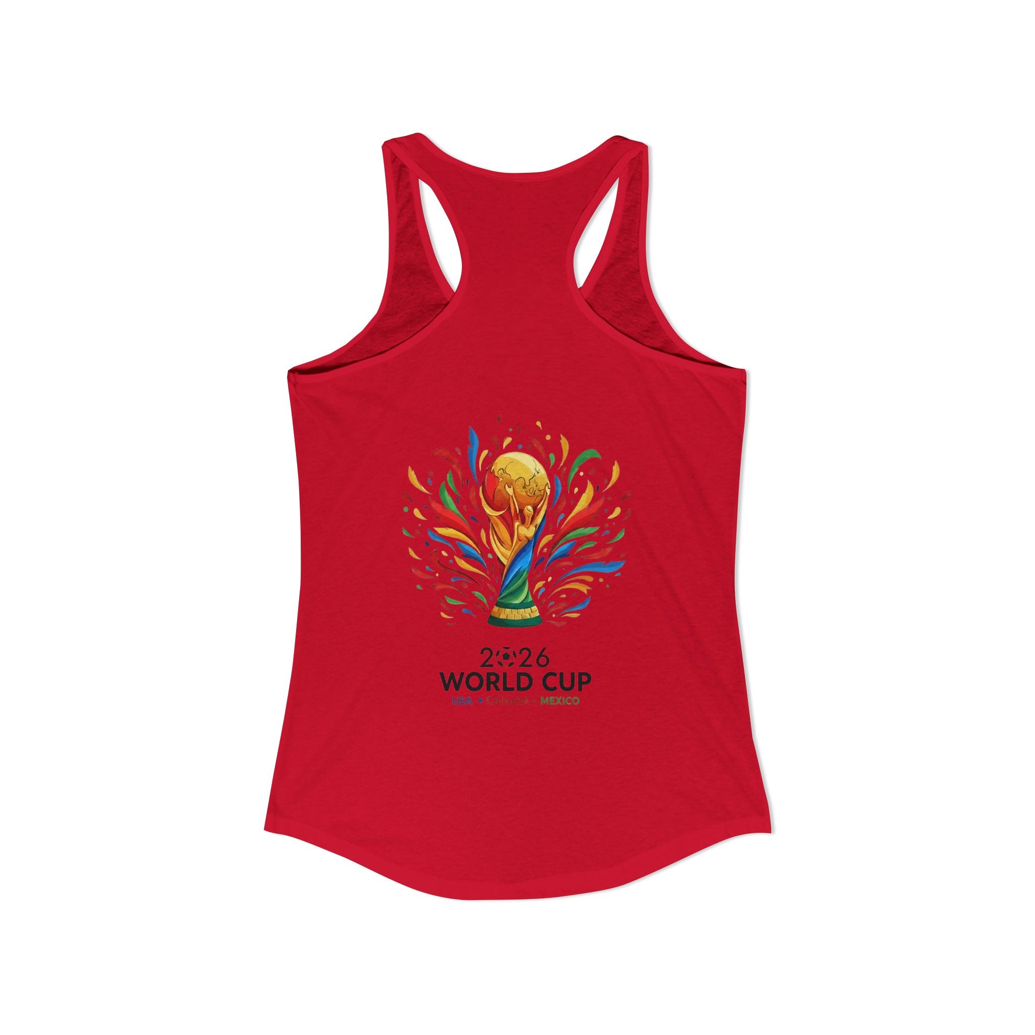 Brazil Women's Ideal Racerback Tank, Mother's Day Sale, World Cup 2026 Tank Top, Gift For Mom