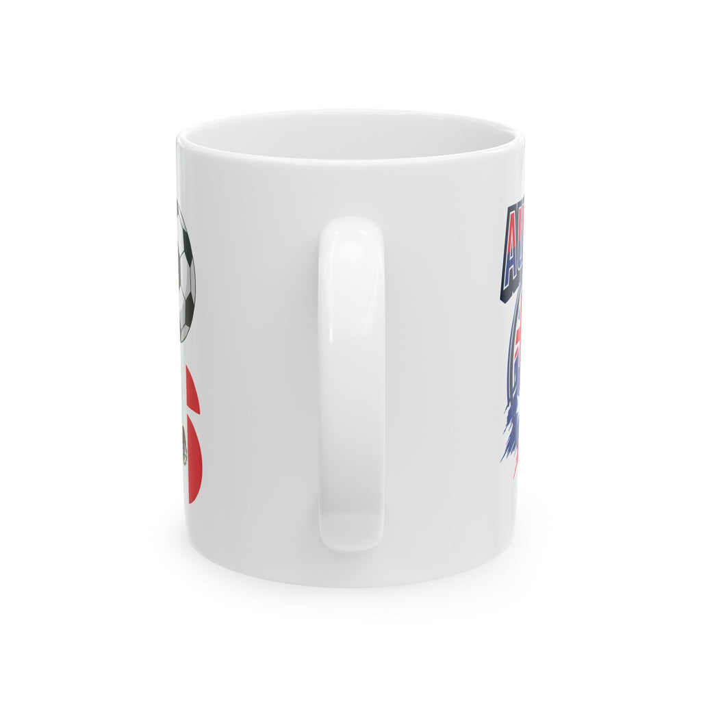 Australia soccer mug, World Cup 2026 ceramic coffee cup, 11oz or 15oz sizes