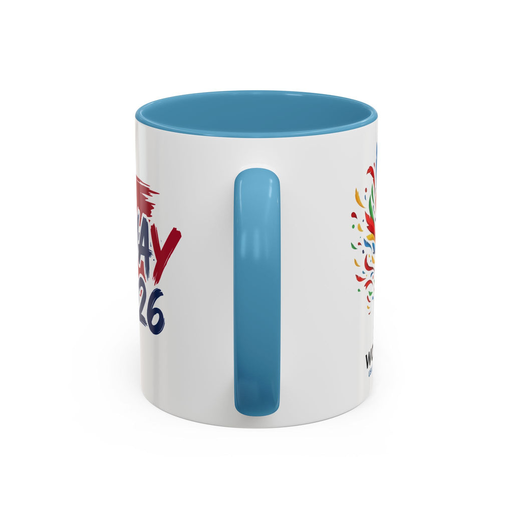 Norway 2026 Soccer Flag Accent Coffee Mug | 11oz 15oz, World Cup 2026, Gift for Dad
