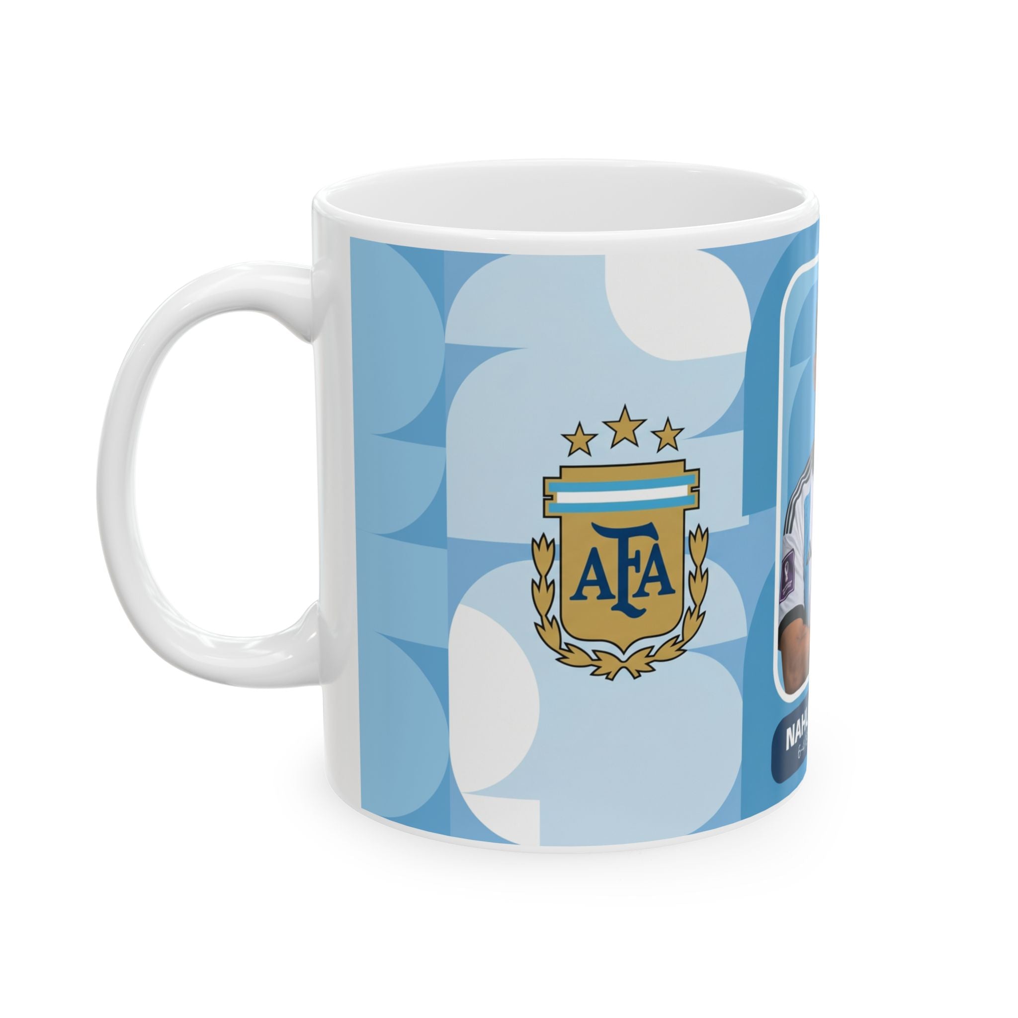Argentina Soccer Player Nahuel Molina Mug — Ceramic Coffee Cup (11oz/15oz), World Cup 2026 Mugs