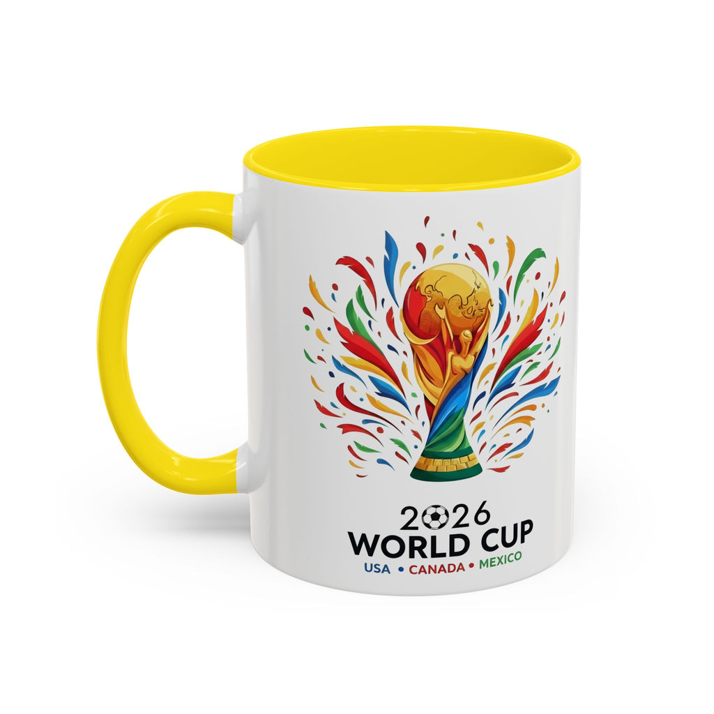 Spain Flag Word Mug | Accent Coffee Mug 11oz 15oz, Soccer World Cup 2026, Gift for Dad