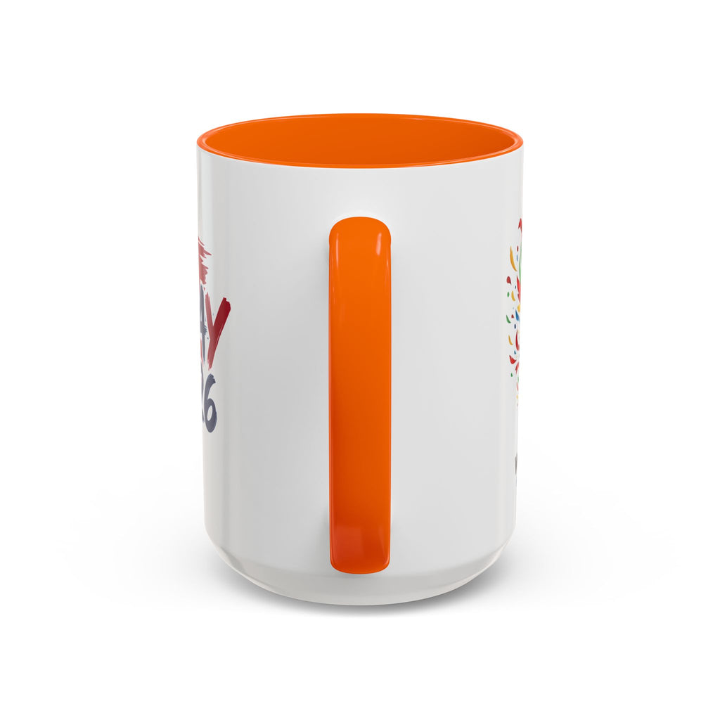 Norway 2026 Soccer Flag Accent Coffee Mug | 11oz 15oz, World Cup 2026, Gift for Dad