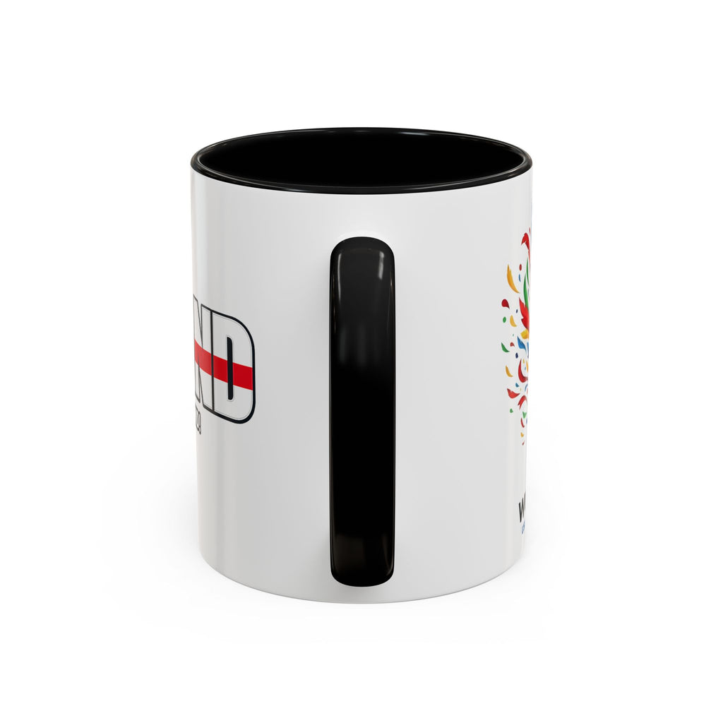 England Flag Typography Accent Coffee Mug | Come On England, World Cup 2026, Gift for Dad