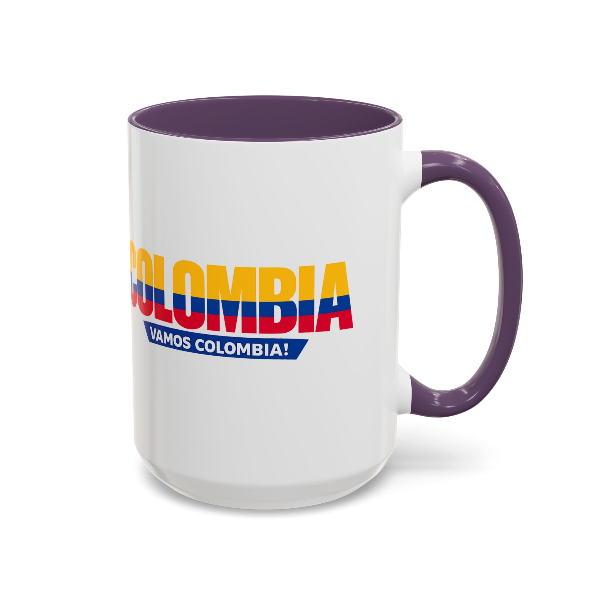 Colombia Vamos Colombia! Accent Coffee Mug | 11oz 15oz ceramic World Cup 2026, Soccer Gift